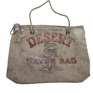 Vintage Desert Brand Water Bag Canvas Specialty Los Angeles, CA USA